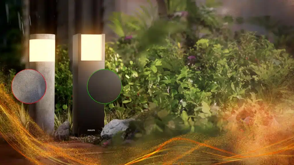 Laser curing for powder coatings